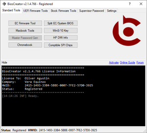 BiosCreator PC Edition + CH341 SPI Programmer Bundle