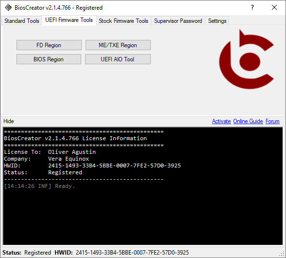 BiosCreator v2.1.22 - (International Version)