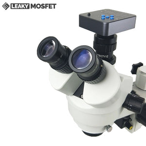3.5-45X 22MP Simul-Focal Trinocular Microscope