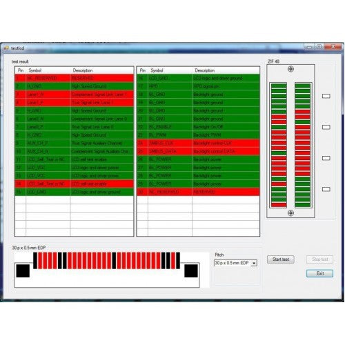 LVDS Cable Tester (30 and 40 pins) for SVOD3